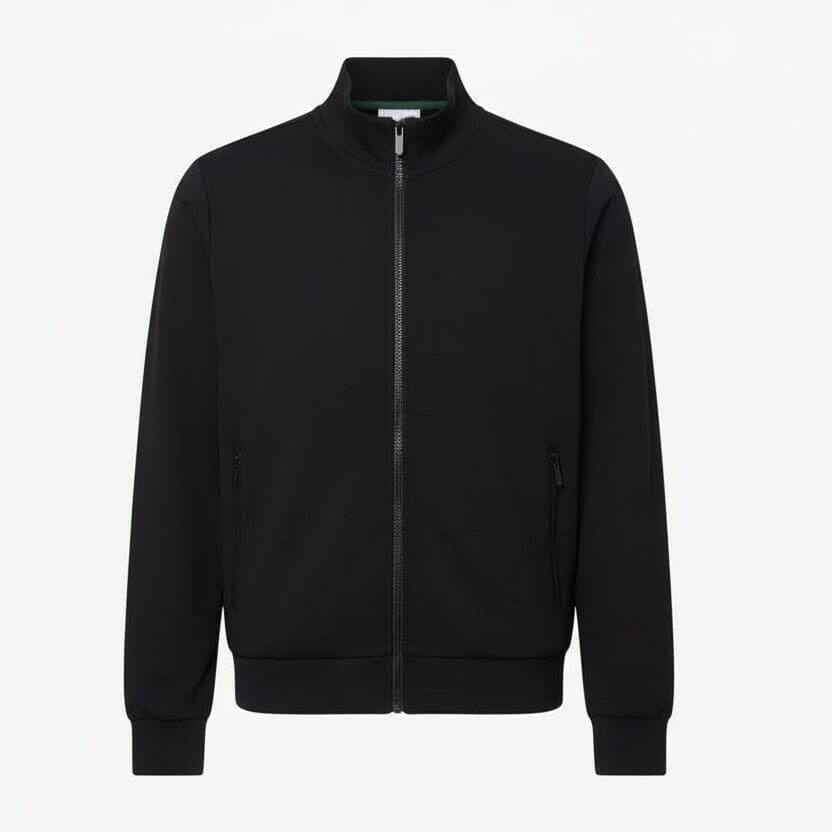 Sweatshirt Mit Reißverschluss Und Hohem Kragen