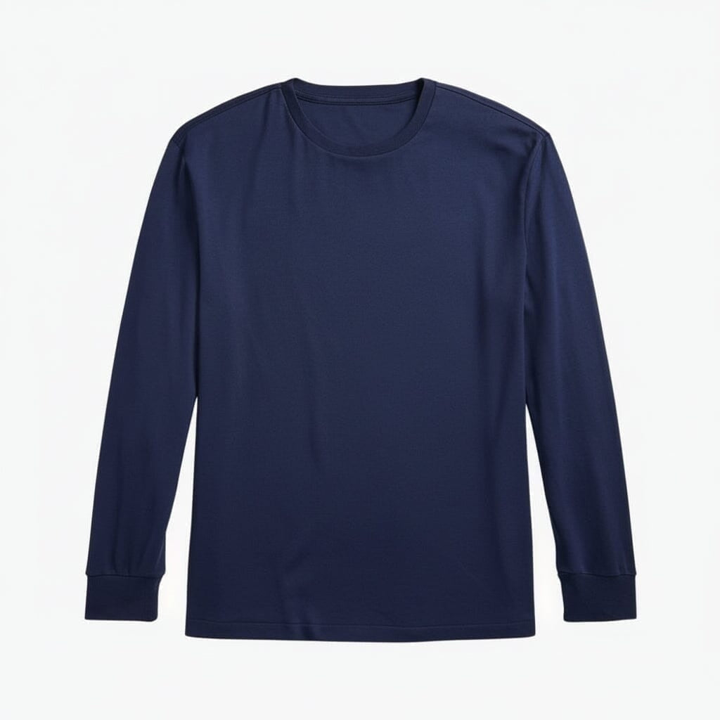 Classic Fit Rundhals T-SHIRT Aus Weicher Baumwolle