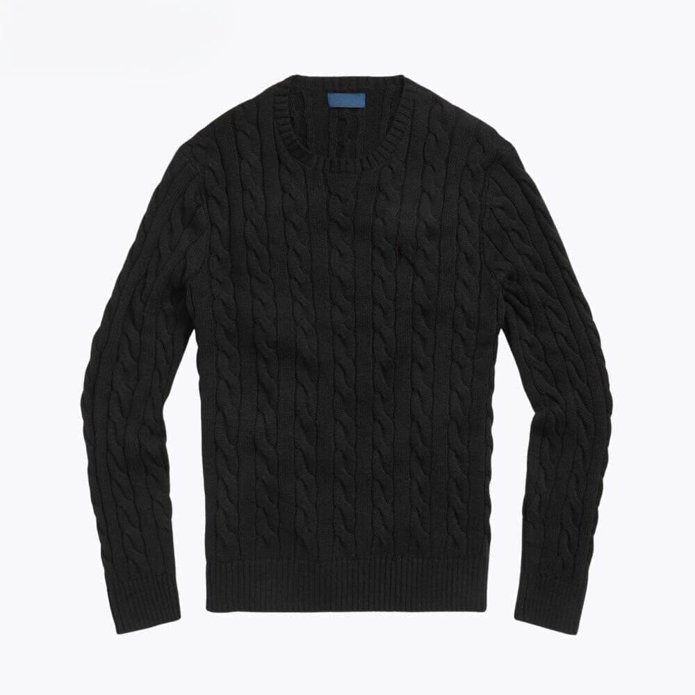 Baumwoll-Pullover Mit Zopfmuster