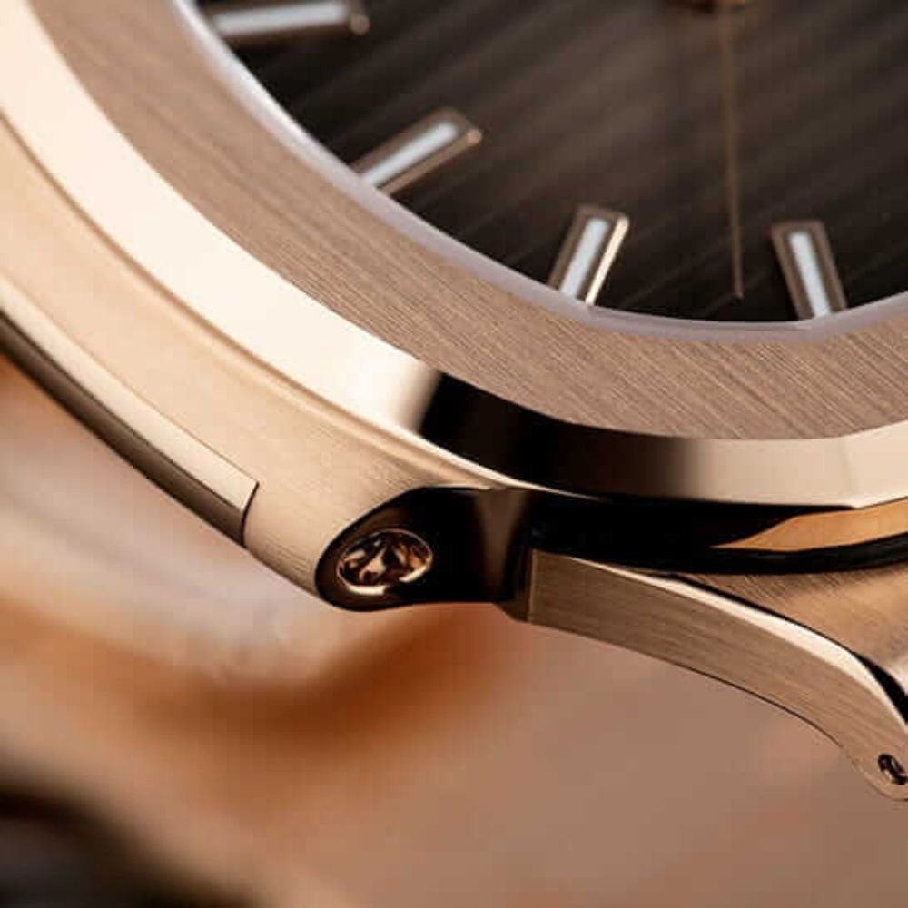 Nautilus Chronograph 5980/1R-001 Roségold Schwarzes Zifferblatt