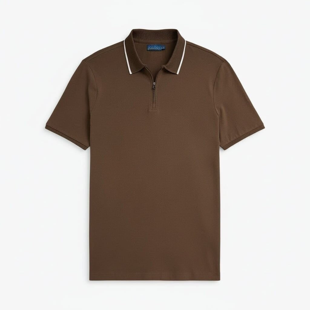 Classic Fit Stretch Mesh Poloshirt
