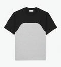 Baumwoll-Jersey T-SHIRT Mit Colour-Block Design