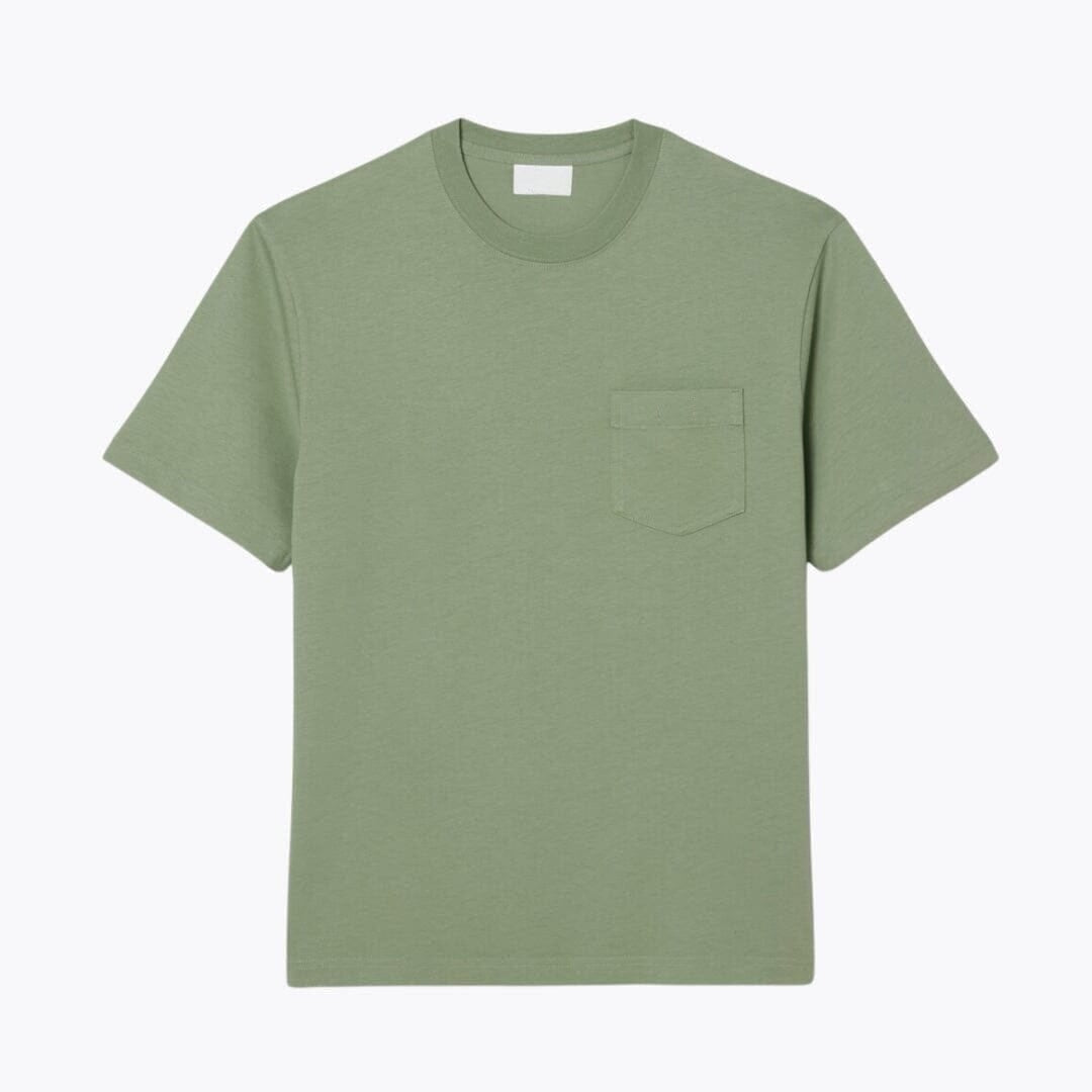 Baumwoll-T-Shirt Mit Brusttasche