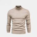 Rollkragen Zopfmuster Woll-Strickpullover