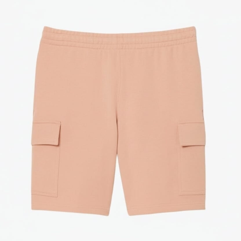 Cargo-Shorts Aus Baumwoll-Fleece