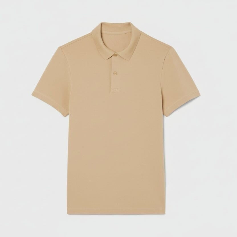 Regular Fit Poloshirt Aus Baumwoll-Mix