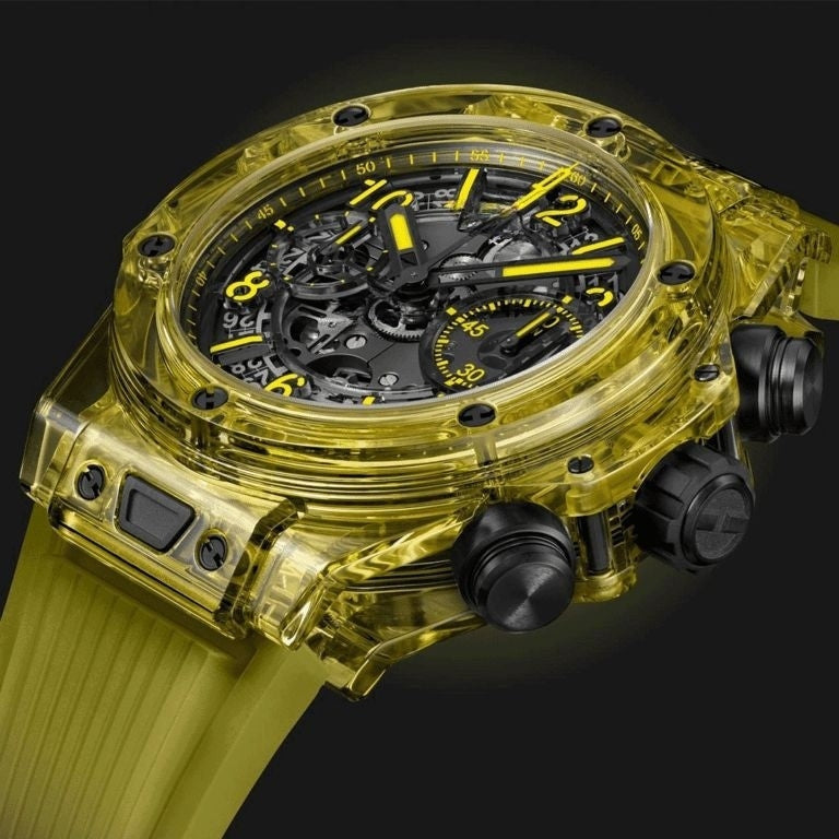 Black Yellow Sapphire 42mm Herrenchronograph