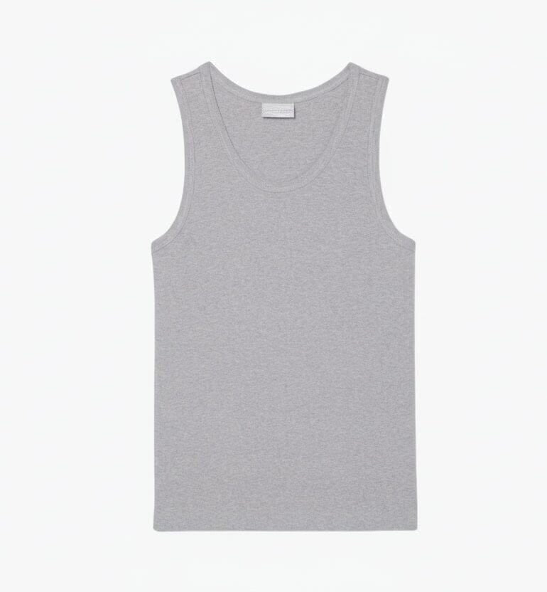 Herren Tank Top Slim Fit Aus Gerippter Baumwolle