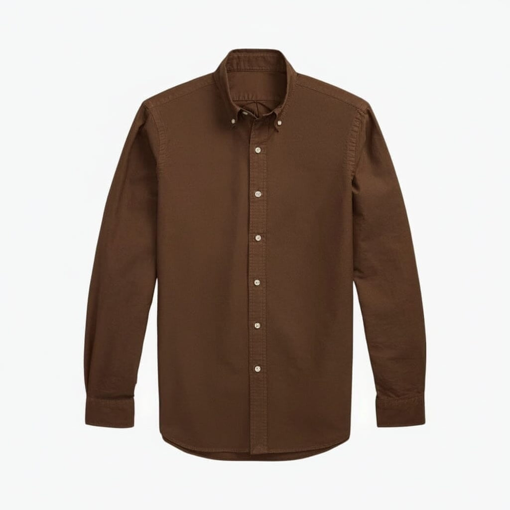 Slim Fit Oxford Hemd - Garment-Dyed