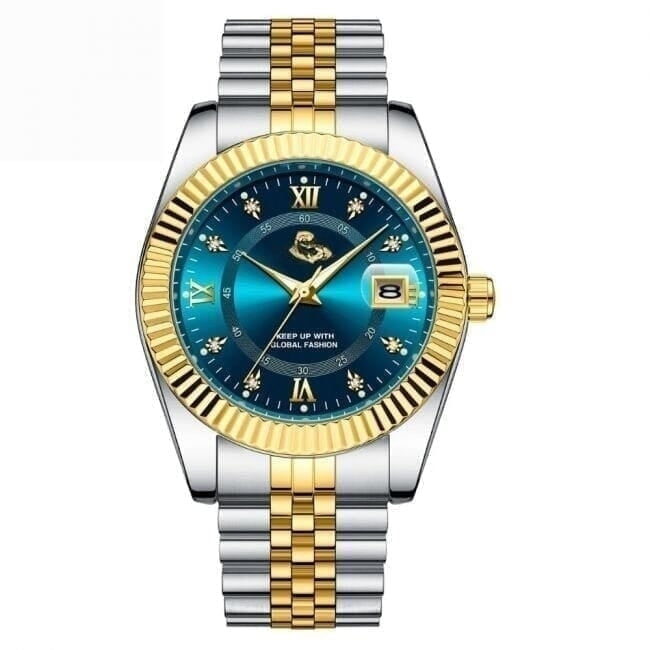 Goldenstar 40mm Herrenarmbanduhr - Wasserdicht - Edelstahl