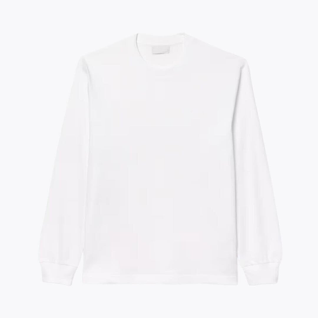 Langarm Baumwoll-T-Shirt Für Herren