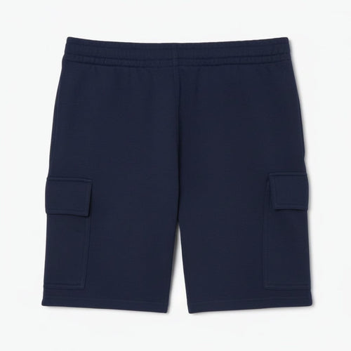 Cargo-Shorts Aus Baumwoll-Fleece