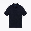 Polo-Pullover Aus Baumwolle Mit Zopfmuster