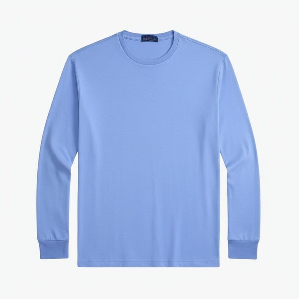 Classic Fit Rundhals T-SHIRT Aus Weicher Baumwolle