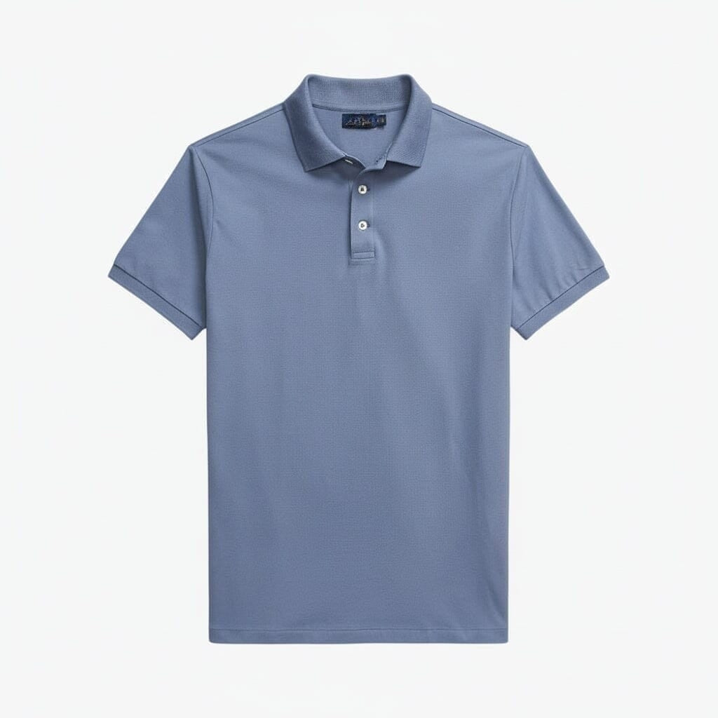 Custom Slim Fit Stretch Mesh Polo-Shirt