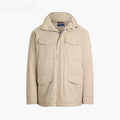 Gabardine Kapuzen-Fieldjacket