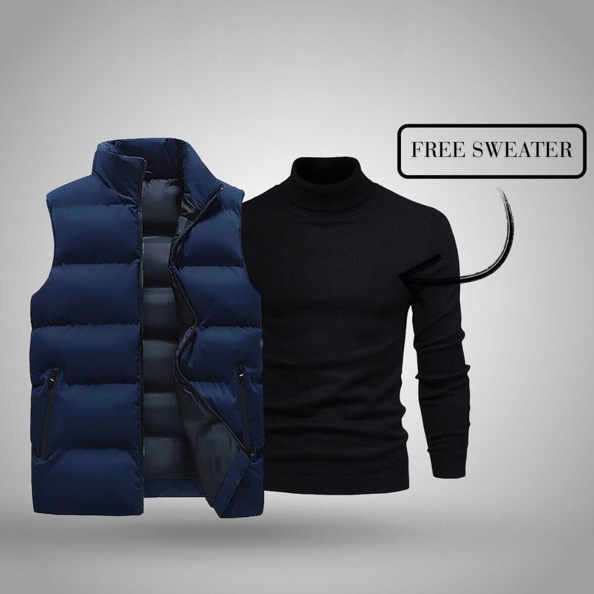 Weste + Gratis Pullover (schlussverkauf)