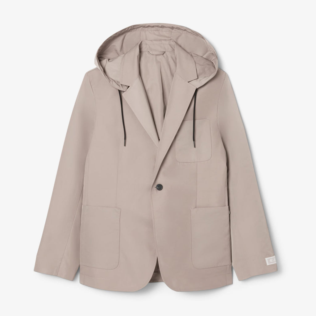 Twill-Blazer Mit Kapuze