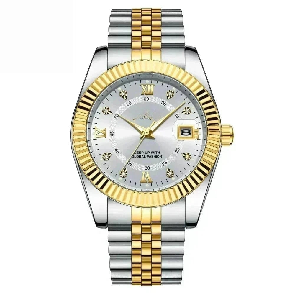 Goldenstar 40mm Herrenarmbanduhr - Wasserdicht - Edelstahl