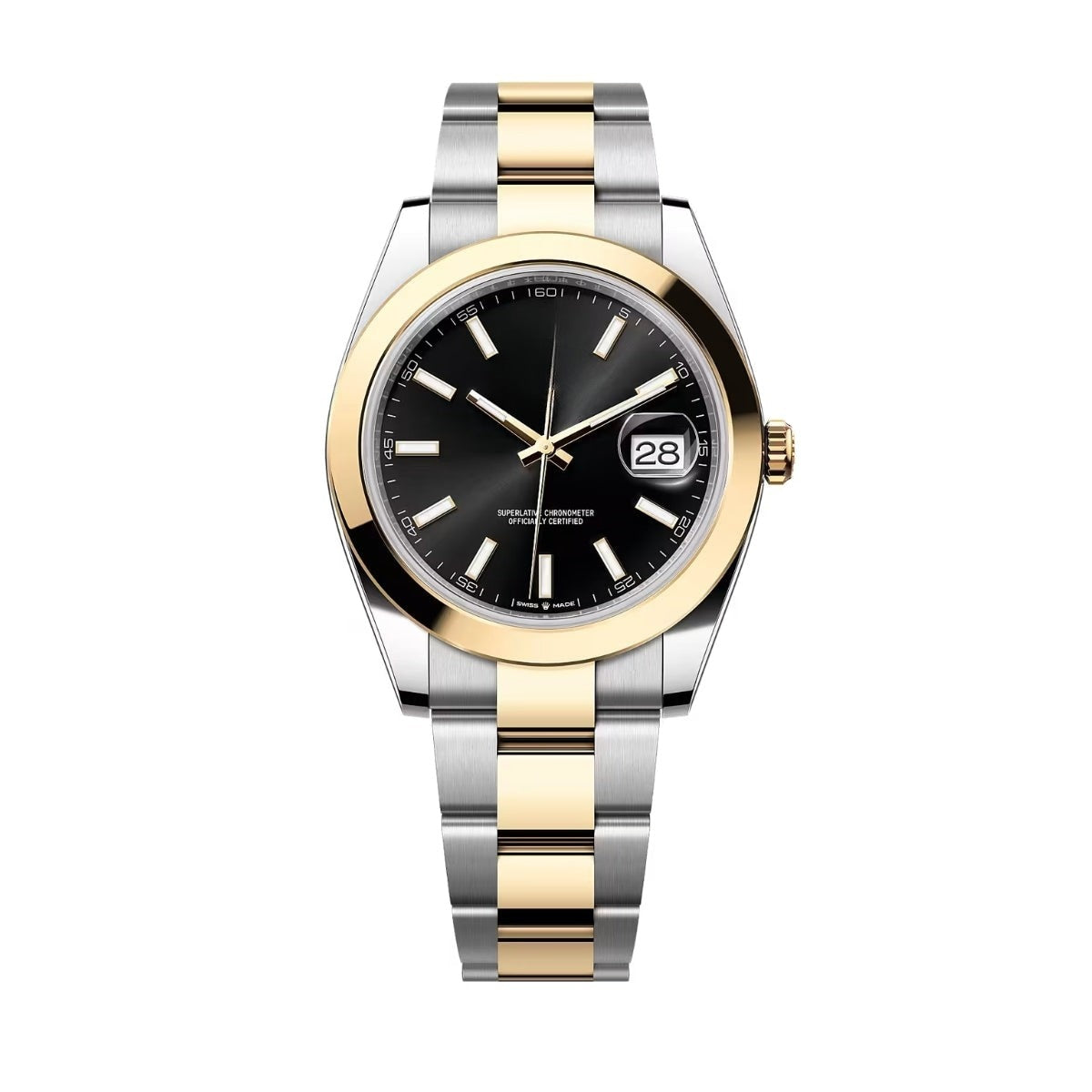 Datejust Gelbgold Schwarzes Zifferblatt 126303