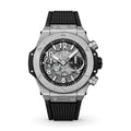 Unico Silber Schwarz 44mm Herrenchronograph