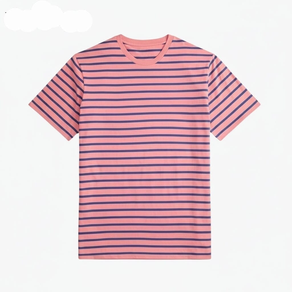 Gestreiftes Jersey Rundhals T-SHIRT