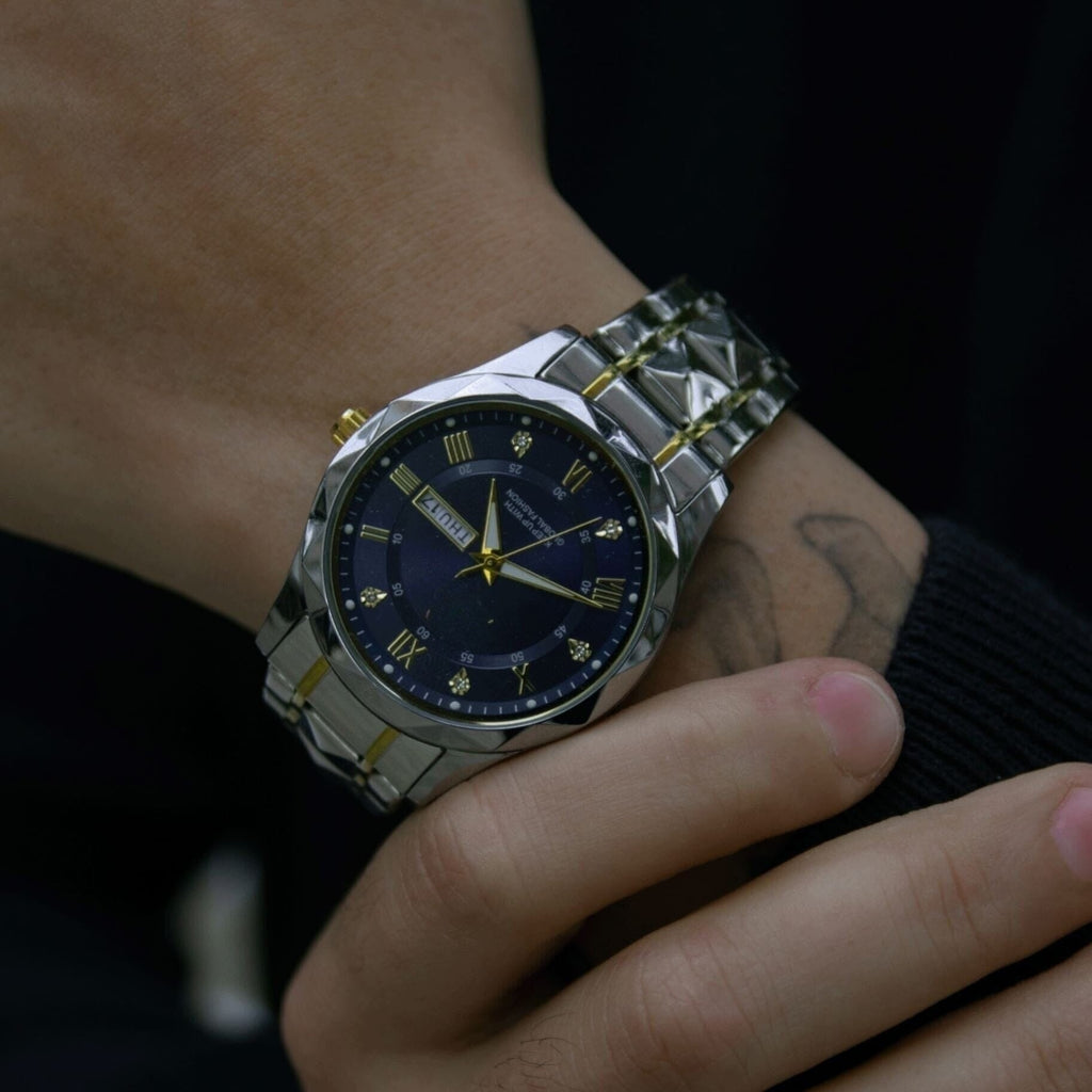 Luminous Steel 40mm Herrenarmbanduhr - Wasserdicht | Edelstahl