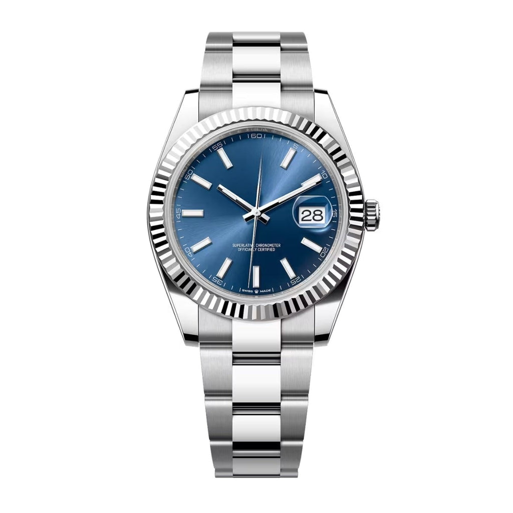 Datejust 126334 - Blaues Zifferblatt, Oyster-Armband, 41mm