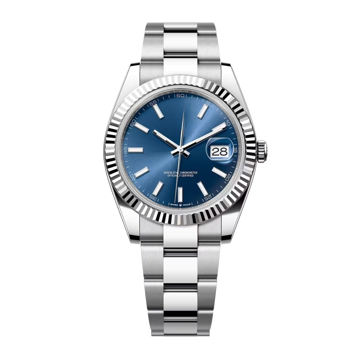 Datejust 126334 - Blaues Zifferblatt, Oyster-Armband, 41mm