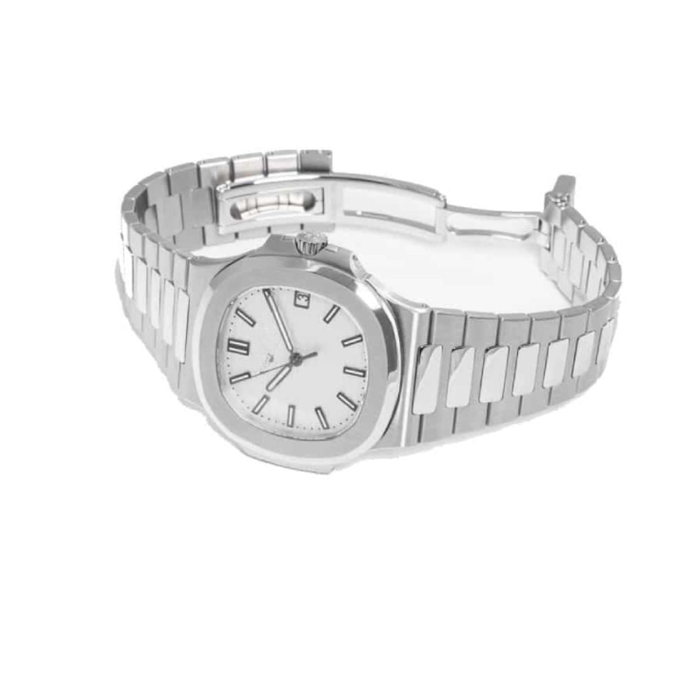Nautilus Edelstahl Weißes Zifferblatt 5711/1A-011